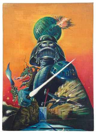 Illustration for article titled Here's Your Chance To Own This Legendarily Weird Star Wars Poster Art